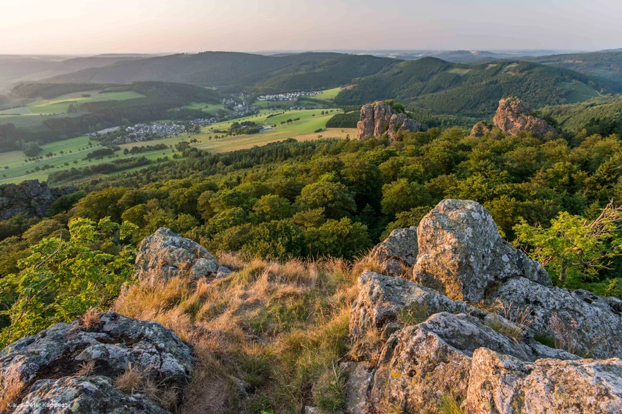 Von den Buchhauser Steinen hat man einen wünderschönen Ausblick.