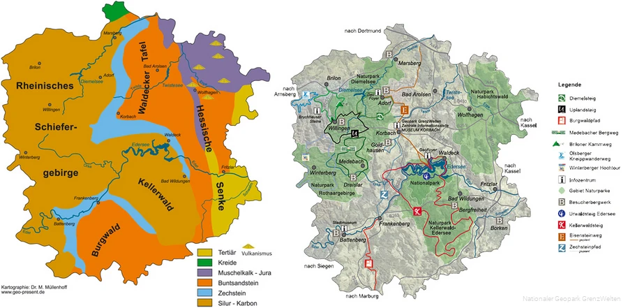 Geologische Karte Geopark