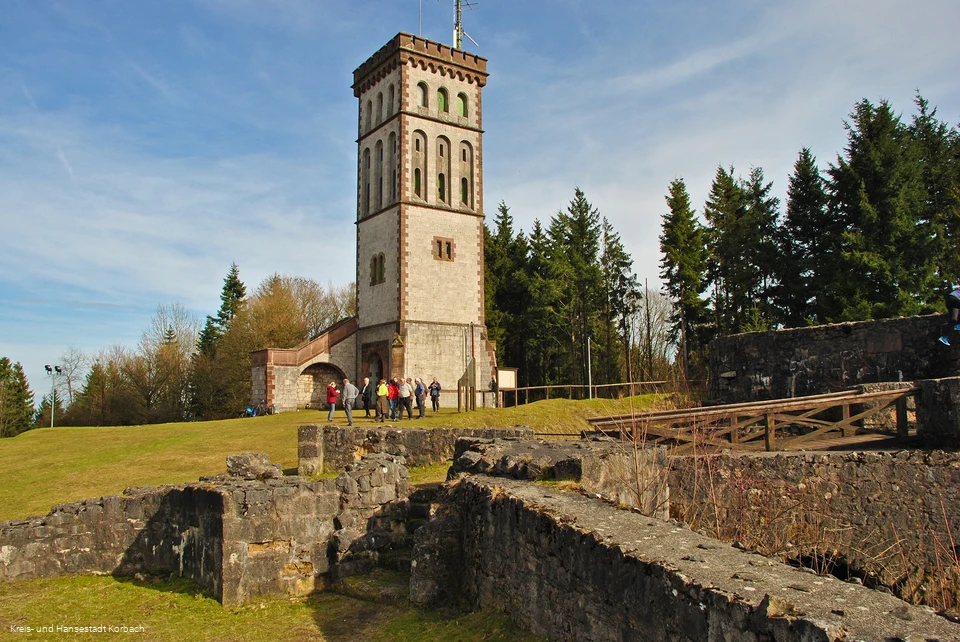 Eisenberg Ruine mit Georg-Viktor-Turm