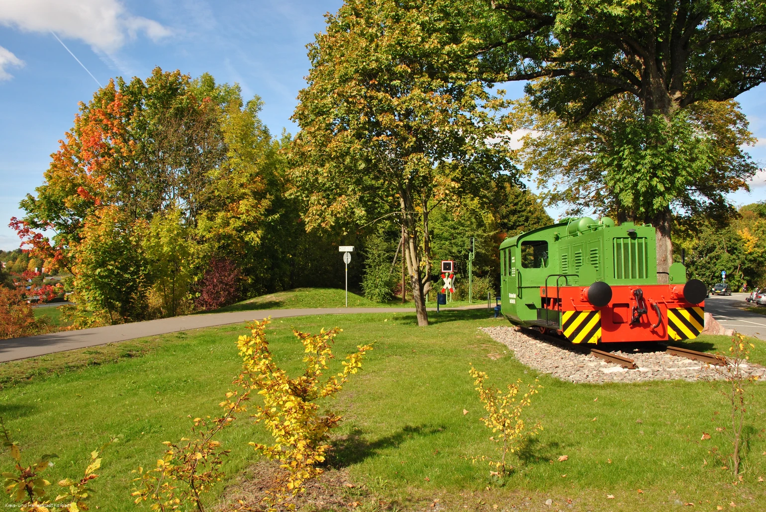 Radknoten Korbach mit Lok Radknoten Korbach mit Lok